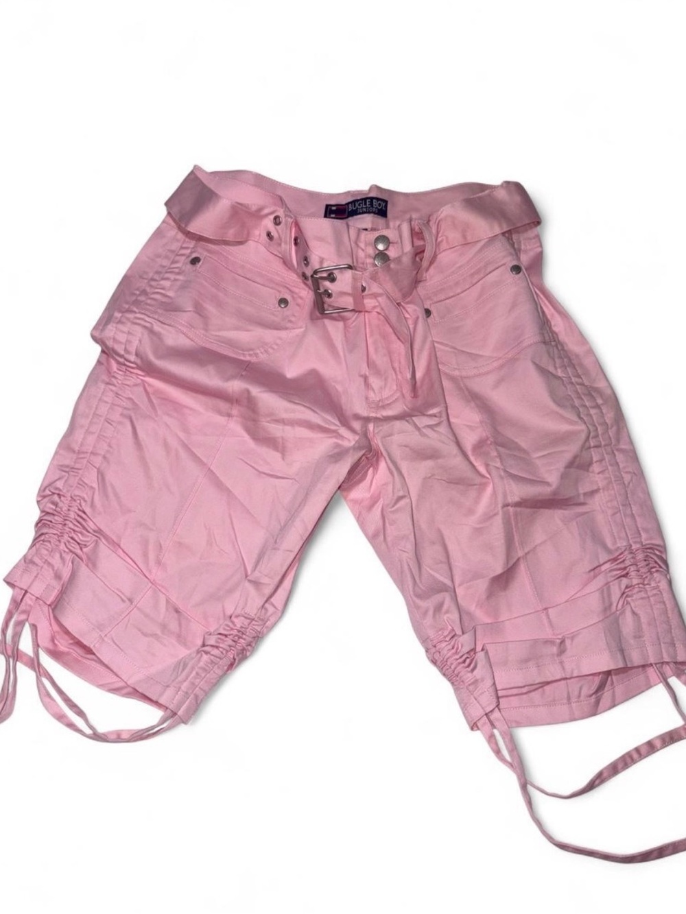 Vintage Y2K Bugle Boy Pink Cargo Capri Shorts